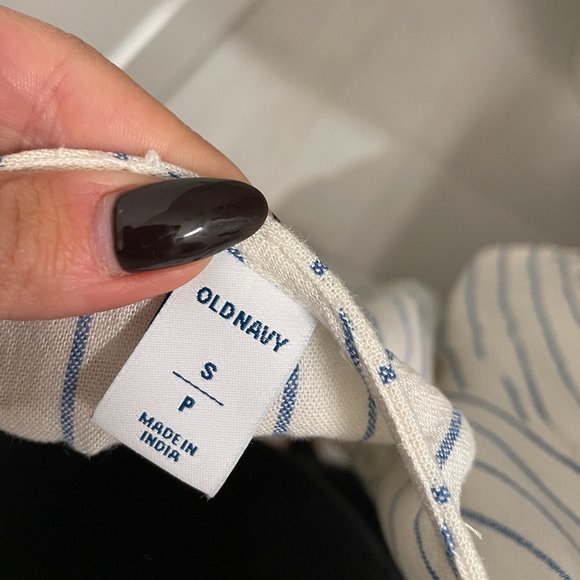 Old Navy White Striped Midi Dress Size Small - Picture 3 of 3